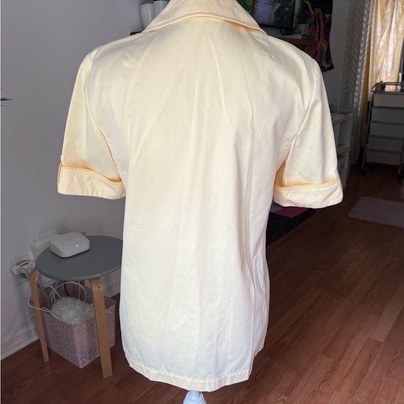 Tory Burch 🐆 Cotton Twill Safari Shirt in Iced Lemon NWT - Picture 11 of 12